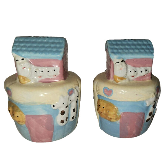 Noahs Ark with Animals Hand Painted Vintage Salt and Pepper Shakers - Picture 3 of 6